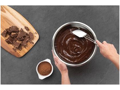 Imagem de Espátula Silicone Corpo Aço Inox Tramontina Marffim Cozinha