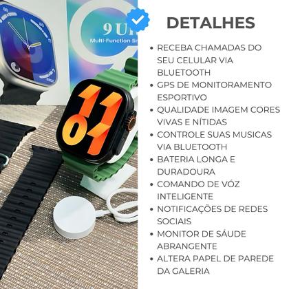 Especial Pais Smartwatch Série 9 Ultra + Caneca Térmica inox + 2 Pulseiras + seu Pai vai amar! - Hiwatch Imagem de Especial Pais Smartwatch Série 9 Ultra + Caneca Térmica inox + 2 Pulseiras + seu Pai vai amar!