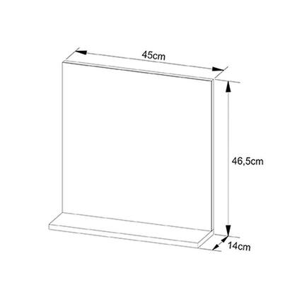 Imagem de Espelheira de Banheiro 3642 45x46,5cm Amêndoa - Tecno Mobili