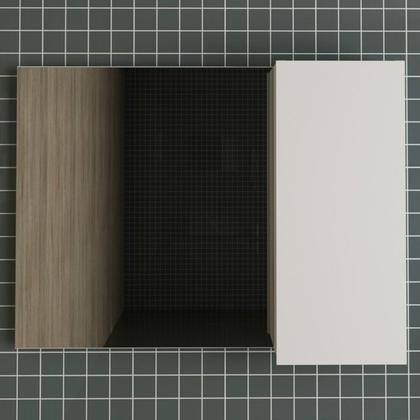 Imagem de Espelheira Para Banheiro 1 Porta BN3602 Branco Tecno Mobili