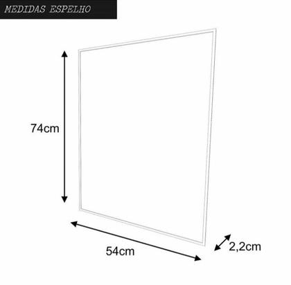 Imagem de Espelheira Para Banheiro Nordic 80cm Mazzu