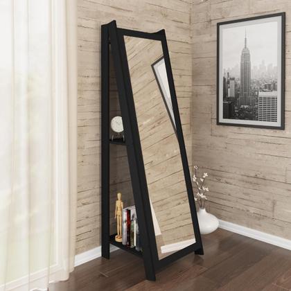 Imagem de Espelheira para Quarto com 2 Prateleiras RT3083 Movelbento