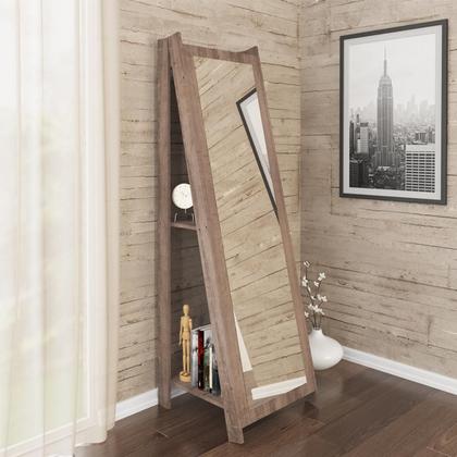 Imagem de Espelheira para Quarto com 2 Prateleiras RT3083 Movelbento