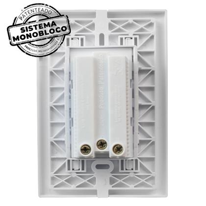 Imagem de Espelho 4x2 Com Tomada Dupla 10A Monobloco Bivolt I9 Ilumi