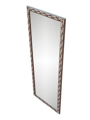 Imagem de Espelho Com Moldura Decorativa Em Madeira 25x67 Cm