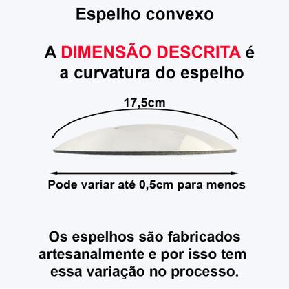 Imagem de Espelho Convexo Feng Shui Instrumento de Cura de Áreas 17,5cm