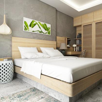 Imagem de Espelho de Chão Ayla com Suporte 43x153cm Retangular Preto