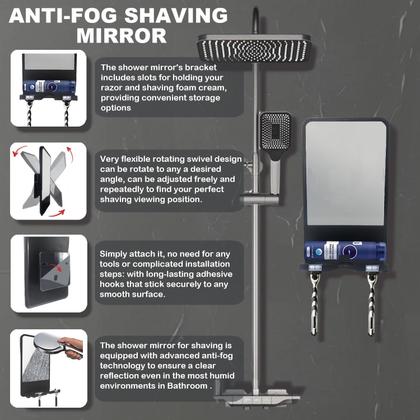 Imagem de Espelho de chuveiro Infitrans Fogless com armazenamento para barbear