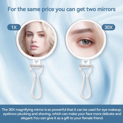 Imagem de Espelho de Maquiagem com Aumento 30X B Beauty Planet - Portátil com Alça