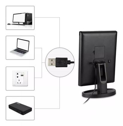 Imagem de Espelho De Mesa 22 Led Com Aumento Para Maquiagem Giratório Iluminador Facial