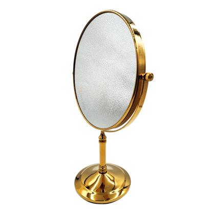 Imagem de Espelho de mesa redondo articulado e6560 5x aumento italy line gold ( dourado brilhante )