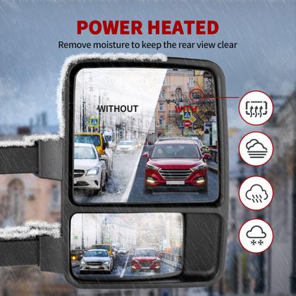 Imagem de Espelho de reboque YITAMOTOR Ford F250-F550 elétrico aquecido direito