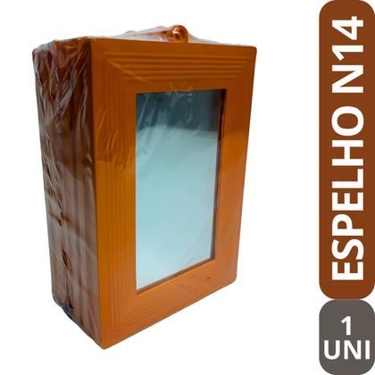 Imagem de Espelho De Vidro Pessoal para Banheiro Cozinha Quarto Lavabo Estilo Moderno Número 14 com 1 Unidade