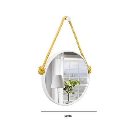 Imagem de Espelho Decorativo Adnet Alça Sisal 50 cm Redondo