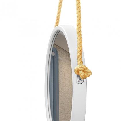 Imagem de Espelho Decorativo Adnet Alça Sisal 50 cm Redondo