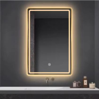 Imagem de Espelho Decorativo Com Led Duplo e Touch Screen