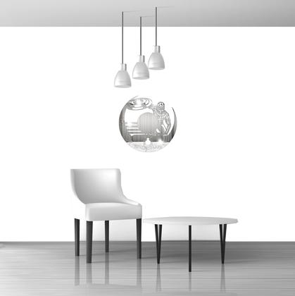 Imagem de Espelho Decorativo Presente Criativo Homem Aranha 2