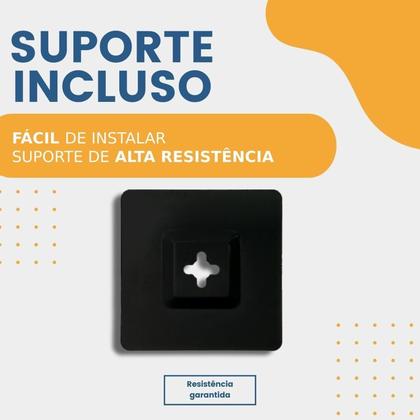 Imagem de Espelho Decorativo Redondo com Led 50cm Parte Traseira de Parede para Sala Banheiro Quarto