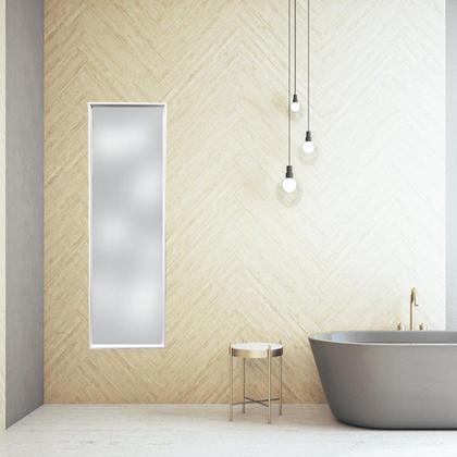 Imagem de Espelho Decorativo Retangular 120x30cm Corpo Inteiro com Moldura para Sala Banheiro Quarto