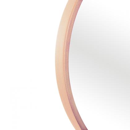 Imagem de Espelho Decorativo Round Externo Rosa 50 Cm Redondo