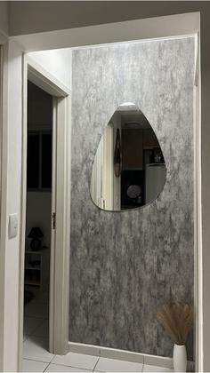 Imagem de Espelho Grande Decorativo 90 X 60 Lapidado Orgânico com Suporte ABS incluso - Vários Modelos e Formatos