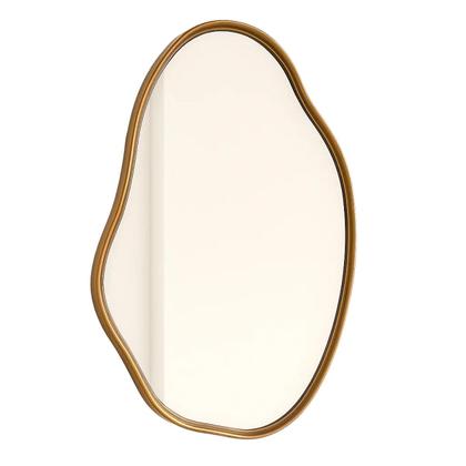 Imagem de Espelho Grande Orgânico com Moldura de Metal 70x50 Decoração Sala Banheiro Loja