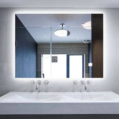 Imagem de Espelho lapidado bisotê Iluminado com LED Frio - 70x90cm