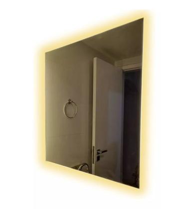 Imagem de Espelho lapidado bisotê Iluminado com LED quente - 70x90cm