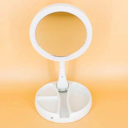 Imagem de Espelho LED Duplo c/ lente de aumento articulado p/ Makes