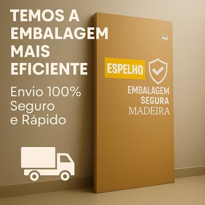 Imagem de Espelho Led Luxo Bivolt Decorativo Salão Quarto Cozinha Hall Vmex