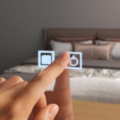 Imagem de Espelho LED Redondo 3 Cores Banheiro Dual Touch com Desembaçador 110V