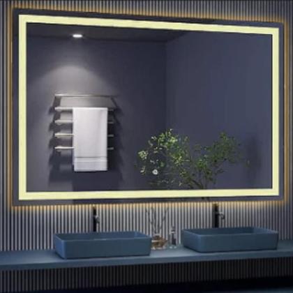 Imagem de Espelho Moderno Com Led Duplo E Touch Screen