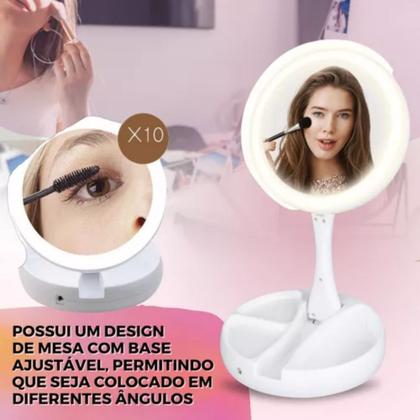 Imagem de Espelho Moderno De Mesa Camarim Mulheres C/luzes De Led