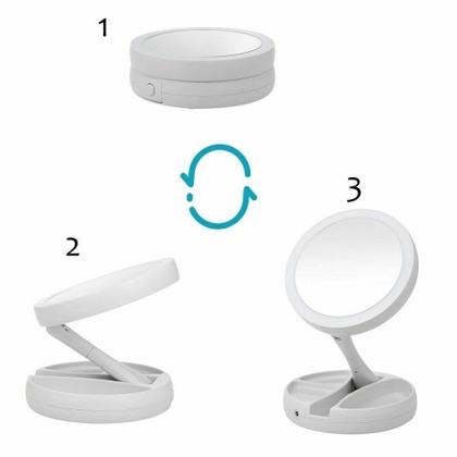 Imagem de Espelho Moderno De Mesa Camarim Mulheres C/Luzes De Led