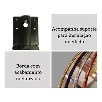 Imagem de Espelho Orgânico Com Moldura Preta, Espelho Sem Formato Forma Diferente Torto