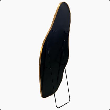 Imagem de Espelho Orgânico Lopazzi Corpo Inteiro 150cm Grande Decorativo Quarto Sala Hall Moldura de Alumínio