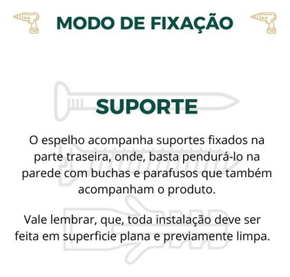 Imagem de Espelho Orgânico Lopazzi Corpo Inteiro 150cm Grande Decorativo Quarto Sala Hall Moldura de Alumínio