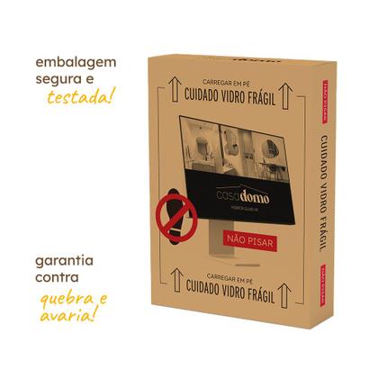 Imagem de Espelho Orgânico Moderno Decoração Lavabo Banheiro 44x64cm