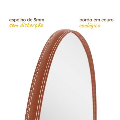 Imagem de Espelho Orgânico Moderno Decoração Lavabo Banheiro 44x64cm