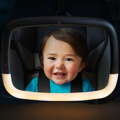 Imagem de Espelho Para Encosto do Banco Traseiro Com Luz Munchkin