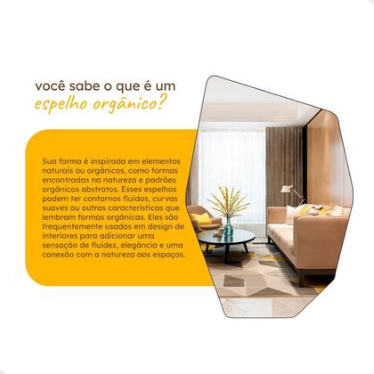 Imagem de Espelho para Salão de Beleza Grande 60x110cm Moai