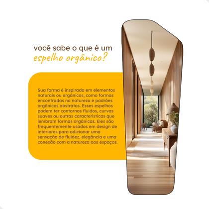 Imagem de Espelho Para Salão De Beleza Grande 60x110cm - Modelo Texas