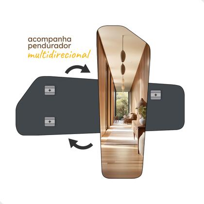 Imagem de Espelho Para Salão De Beleza Grande 60x110cm - Modelo Texas