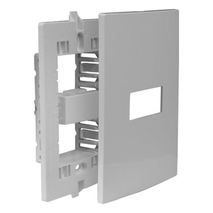 Imagem de Espelho Placa 4x2 Com 1 Interruptor Simples Horizontal 10A I9 Ilumi