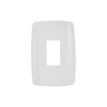 Imagem de Espelho Placa 4x2 Com Saída Vertical Para 1 Módulo Incluso Suporte Para Fixação Linha Slim Ilumi (Ref.: 82060)