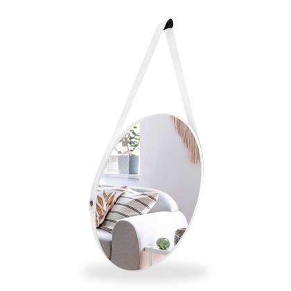 Espelho Redondo Adnet 30cm com Alça e Suporte para Quarto Banheiro Hall - Outlet Dos Espelhos Imagem de Espelho Redondo Adnet 30cm com Alça e Suporte para Quarto Banheiro Hall
