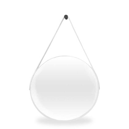 Espelho Redondo Adnet 30cm com Alça e Suporte para Quarto Banheiro Hall - Outlet Dos Espelhos Imagem de Espelho Redondo Adnet 30cm com Alça e Suporte para Quarto Banheiro Hall