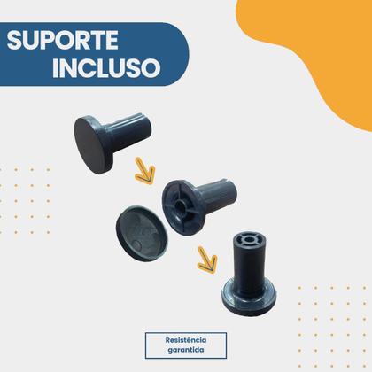 Imagem de Espelho Redondo com Alça Adnet 30cm, 40cm, 50cm ou 60cm Diversos Tamanhos com Suporte para Quarto Sala Hall