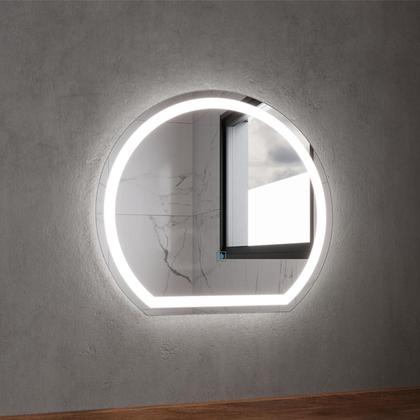 Imagem de Espelho Redondo com LED 45x50cm Touch Bivolt Moderno