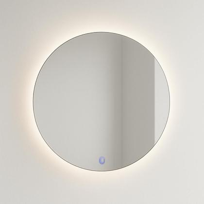 Imagem de Espelho Redondo com LED Touch 3 Cores 50cm 60cm 80cm Parede Banheiro Quarto